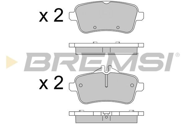Гальмівні колодки дискові BREMSI BP3538 - zapix