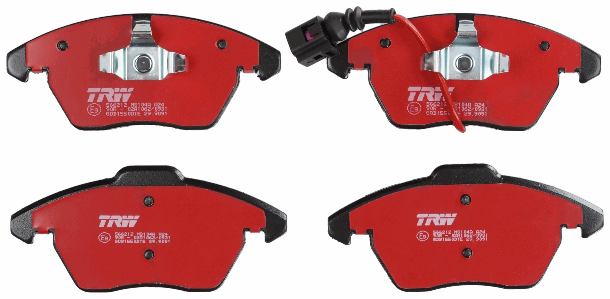 Гальмівні колодки дискові TRW GDB1550DTE - zapix