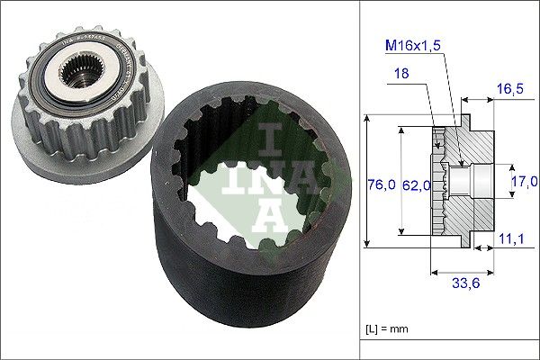 Муфта генератора SCHAEFFLER INA 535018610 - zapix