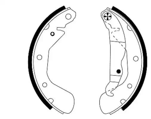 Гальмівні колодки ручника (барабанні) HELLA PAGID 8DB355001301 - zapix