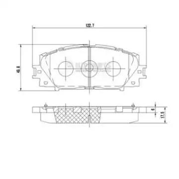 Гальмівні колодки дискові NIPPARTS N3602127 - zapix