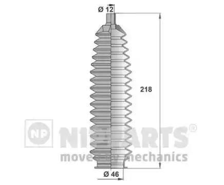 Пильник рульової рейки NIPPARTS J2841016 - zapix