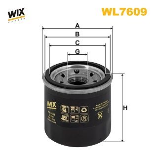 Оливний фільтр WIX FILTERS WL7609 - zapix