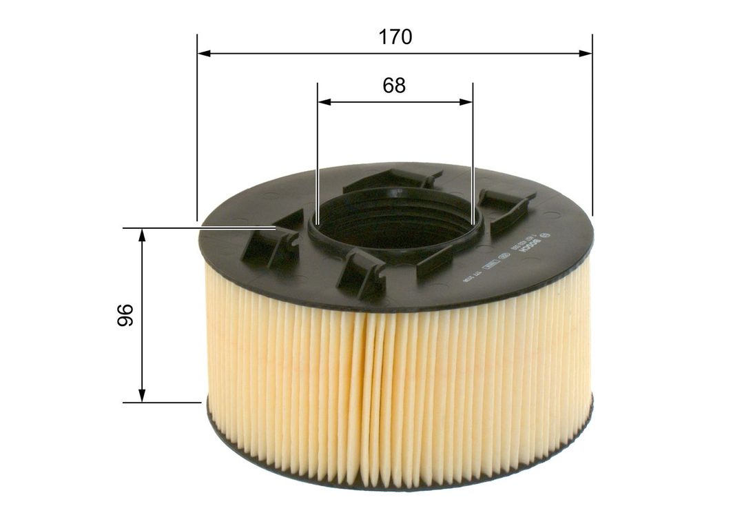 Повітряний фільтр BOSCH 1457433093 - zapix