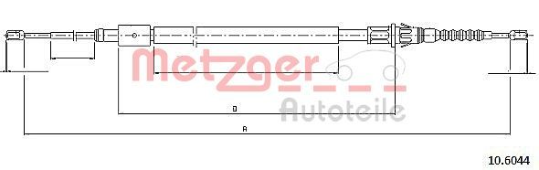 Трос ручного гальма METZGER 106044 - zapix