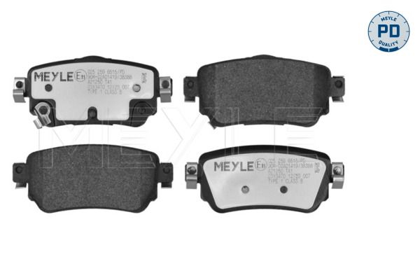 Гальмівні колодки дискові MEYLE 0252596515PD - zapix