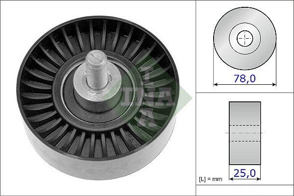 Обвідний ролик ременя приводного SCHAEFFLER INA 532070510 - zapix
