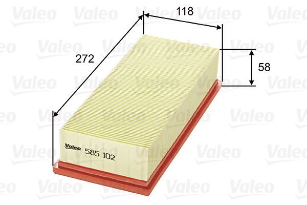 Повітряний фільтр VALEO 585102 - zapix