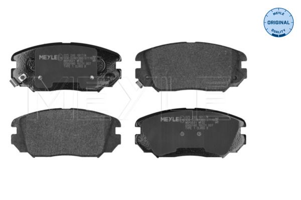 Гальмівні колодки дискові MEYLE 0252461817W - zapix