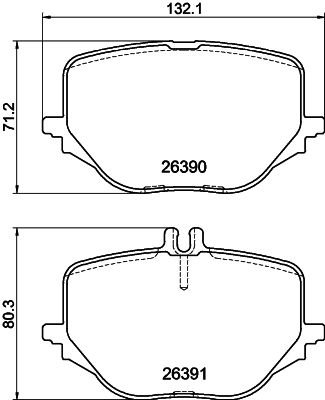 Гальмівні колодки дискові HELLA 8DB355041121 - zapix