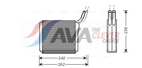 Радіатор пічки AVA QUALITY COOLING OL6205 - zapix