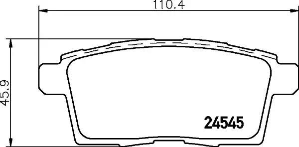 Гальмівні колодки дискові NISSHINBO NP5024 - zapix