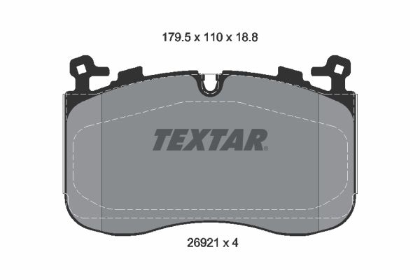 Гальмівні колодки дискові TEXTAR 2692101 - zapix