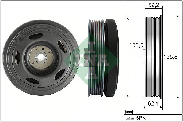 Шків колінвалу SCHAEFFLER INA 544051510 - zapix