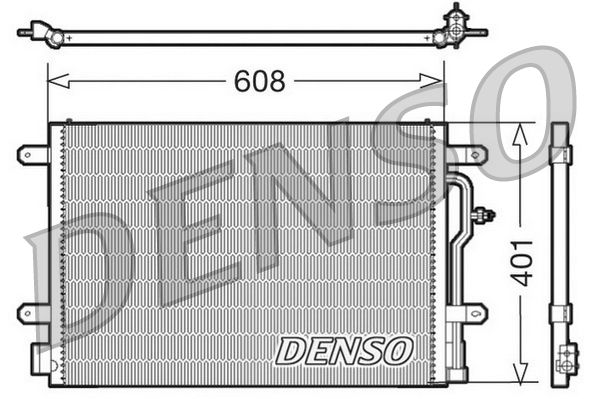 Радіатор кондиціонера DENSO DCN02012 - zapix