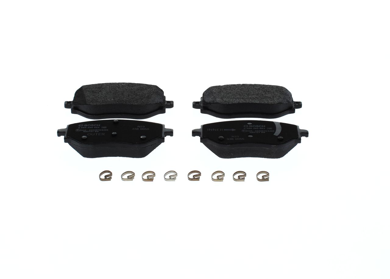 Гальмівні колодки дискові BOSCH 0986460063 - zapix