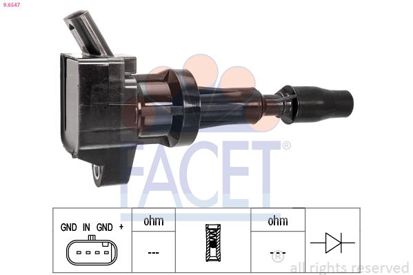 Котушка запалювання FACET 96547 - zapix