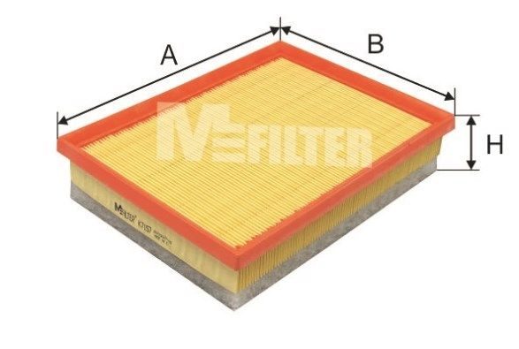 Повітряний фільтр MFILTER K7157 - zapix