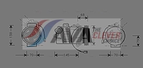 Компресор кондиціонера AVA QUALITY COOLING AIAK011 - zapix