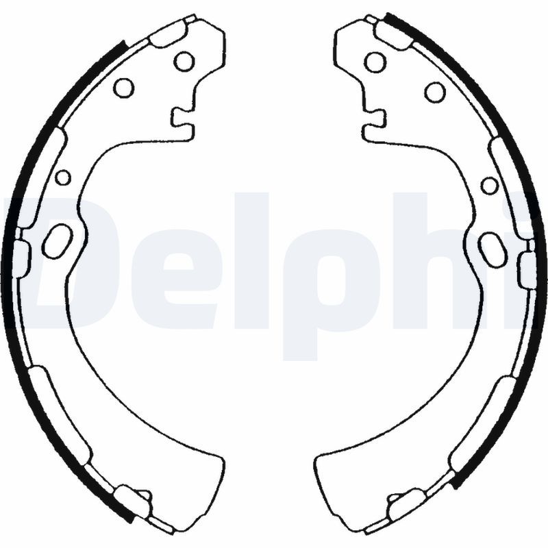 Гальмівні колодки ручника (барабанні) DELPHI LS1505 - zapix