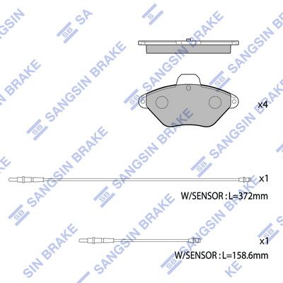 Гальмівні колодки дискові HI-Q SP1253 - zapix