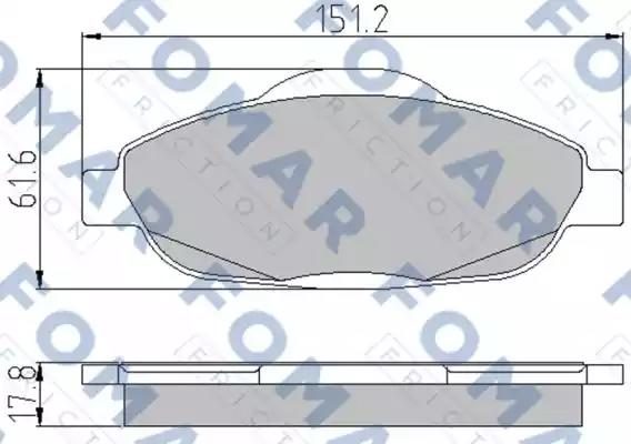 Гальмівні колодки дискові FOMAR FRICTION FO929581 - zapix