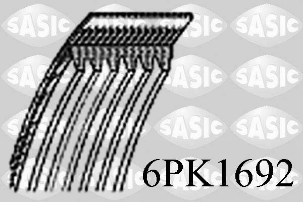 Поліклиновий ремінь SASIC 6PK1692 - zapix