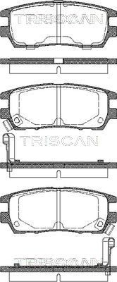 Гальмівні колодки дискові TRISCAN 811042003 - zapix