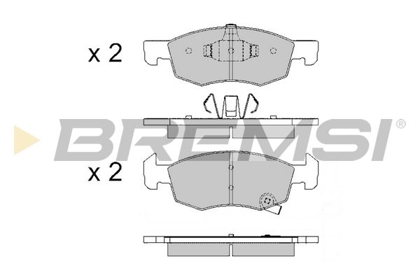 Гальмівні колодки дискові BREMSI BP3646 - zapix