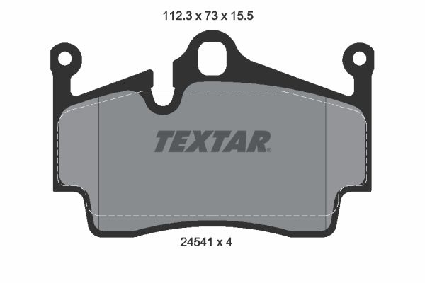 Гальмівні колодки дискові TEXTAR 2454101 - zapix
