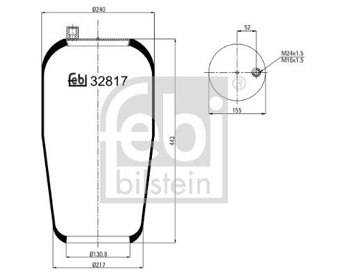 Пневматична підвіска FEBI BILSTEIN 32817 - zapix