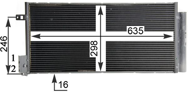 Радіатор кондиціонера MAHLE AC505001S - zapix