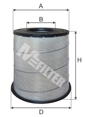 Повітряний фільтр MFILTER A579 - zapix