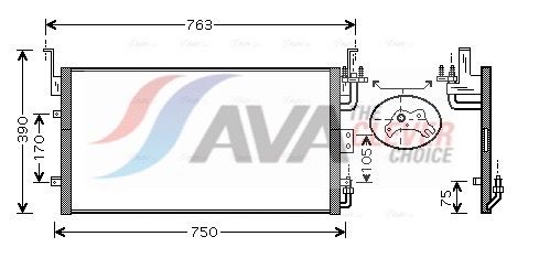 Радіатор кондиціонера AVA QUALITY COOLING HY5083 - zapix