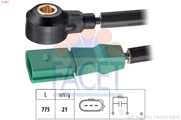 Датчик детонації FACET 93251 - zapix