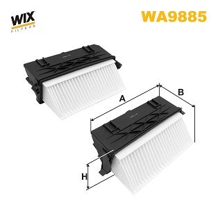 Повітряний фільтр WIX FILTERS WA9885