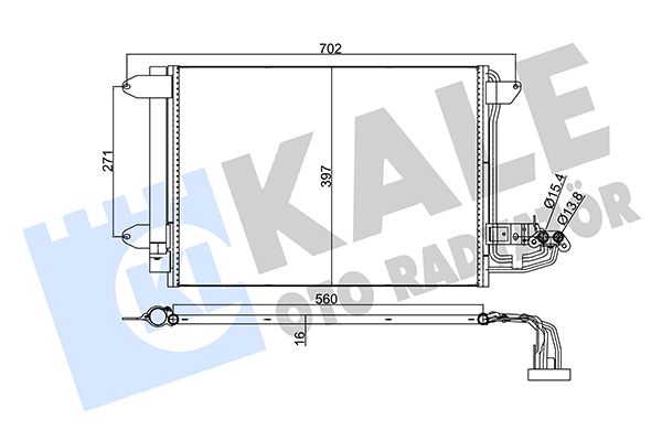 Радіатор кондиціонера KALE OTO RADYATÖR 375400 - zapix