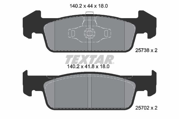 Гальмівні колодки дискові TEXTAR 2573801 - zapix