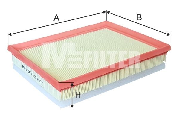 Повітряний фільтр MFILTER K7102 - zapix