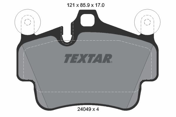 Гальмівні колодки дискові TEXTAR 2404901 - zapix