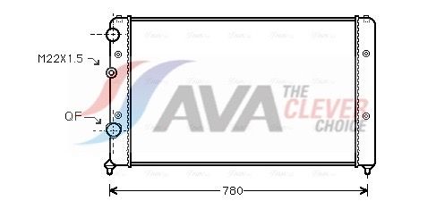 Радіатор охолодження двигуна AVA QUALITY COOLING VNA2122 - zapix