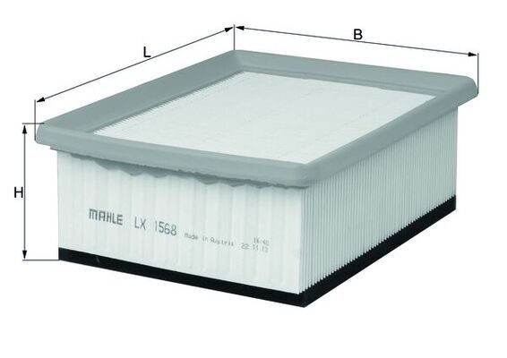 Повітряний фільтр MAHLE LX1568 - zapix