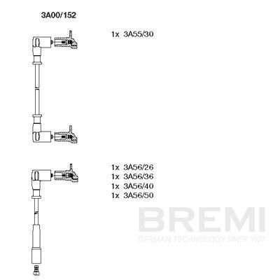 Кабелі запалювання BREMI 3A00152 - zapix