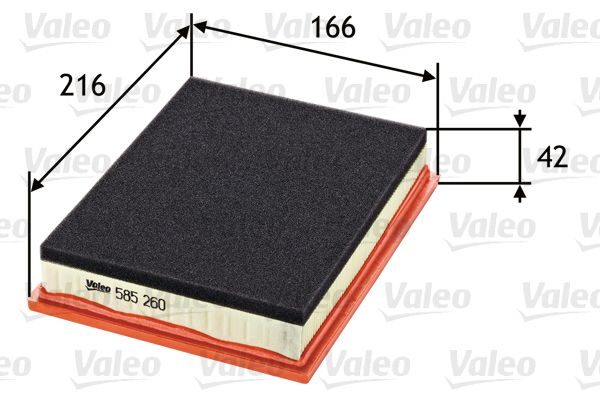 Повітряний фільтр VALEO 585260 - zapix