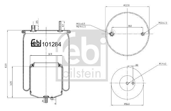 Пневматична підвіска FEBI BILSTEIN 101284 - zapix