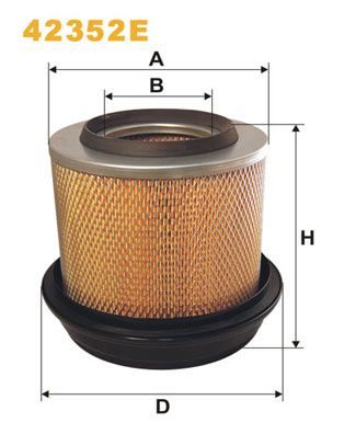 Повітряний фільтр WIX FILTERS 42352E - zapix
