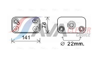 Радіатор коробки передач AVA QUALITY COOLING BW3406 - zapix