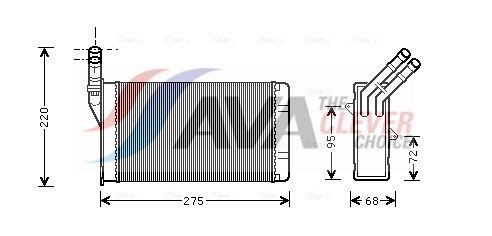 Радіатор пічки AVA QUALITY COOLING CN6055 - zapix