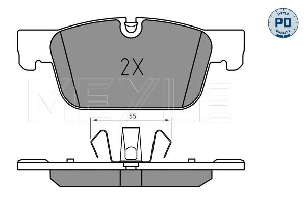 Гальмівні колодки дискові MEYLE 0252209817PD - zapix