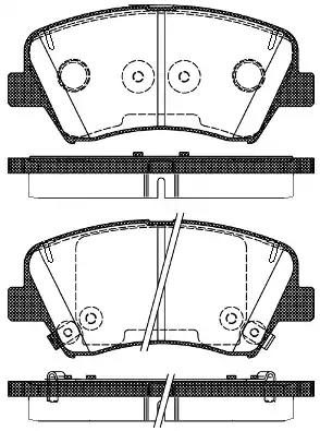Гальмівні колодки дискові WOKING P1512332 - zapix
